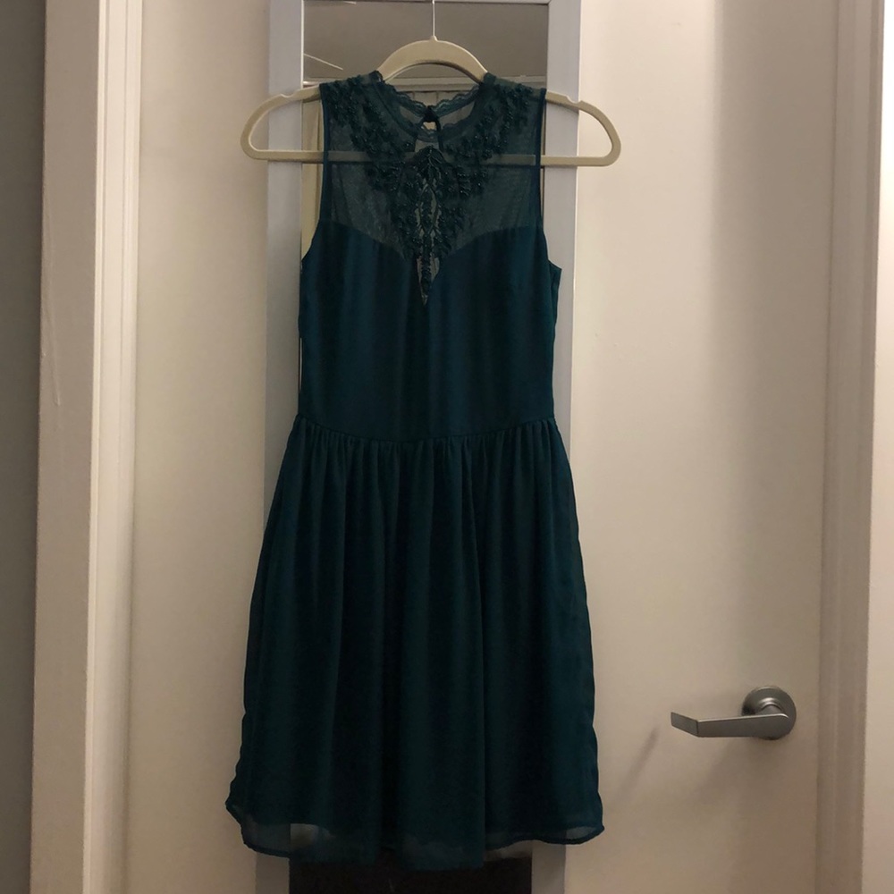 Zara forest green dress, XS